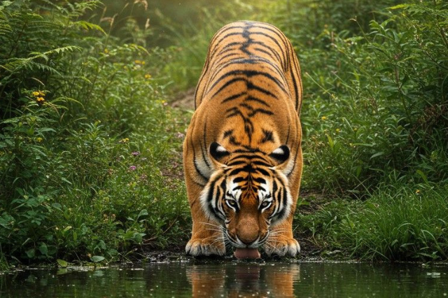 नन्हे बाघ शावक की मस्ती – संजय टाइगर रिजर्व